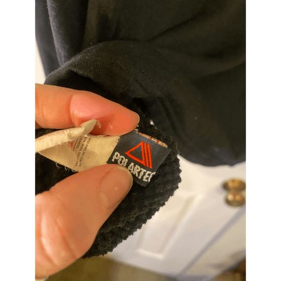 Patagonia Women's Black Long Sleeve 14 Zip Henley Sweatshirt Size L - Picture 5 of 6